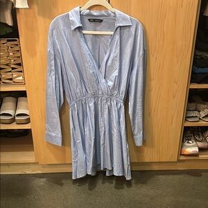 Zara Blue Wrap Dress